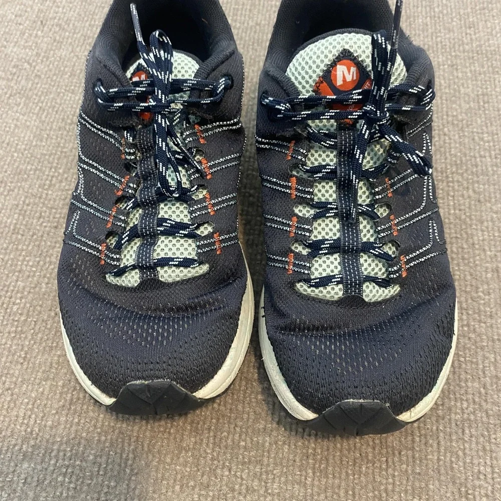 Merrell Shoes Womens Size 8 Blue Mesh FloatPro Cushioned Trail Sneakers J06816